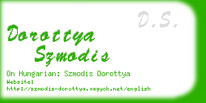 dorottya szmodis business card